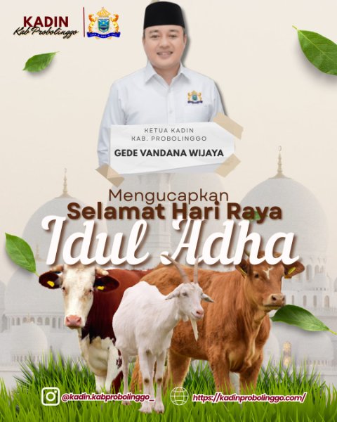 kadin-probolinggo-Idul adha 1447 H 2026 M Ketua Kadin Probolinggo Ajak Pelaku Usaha Ambil Momentum Perkuat Solidaritas Sosial