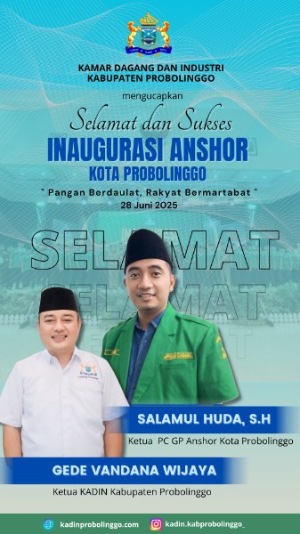 kadin-probolinggo-Ivan Ketua KADIN Probolinggo Apresiasi Inaugurasi GP Ansor Pemuda Agen Perubahan