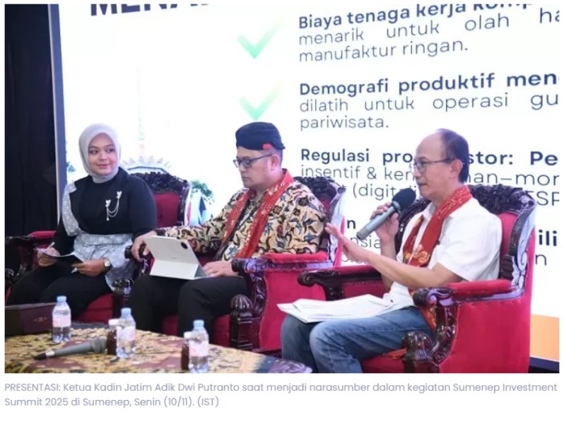 kadin-probolinggo-Kadin Jatim Sebut Sumenep Jadi Magnet Baru Investasi di Ujung Timur Madura