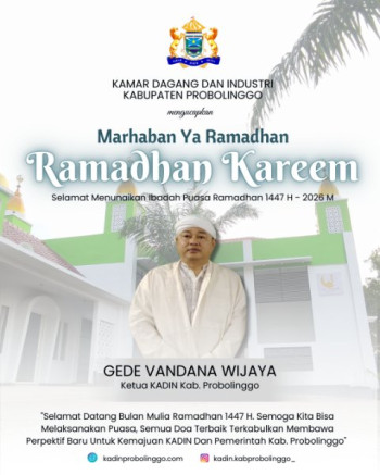 Sambut Bulan Suci Ketua KADIN Kabupaten Probolinggo Gede Vandana Wijaya Sampaikan Pesan Harapan dan Keberkahan
