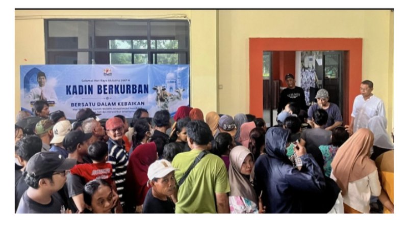 kadin-probolinggo-Wujud Kepedulian Dunia Usaha, Kadin Jatim Bagikan Daging Qurban kepada 1750 Penerima